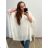 Tunika s přívěškem dlouhý rukáv dámská nadrozměr (XL/2XL ONE SIZE) ITALSKÁ MÓDA IM322469 2XL/3XL black