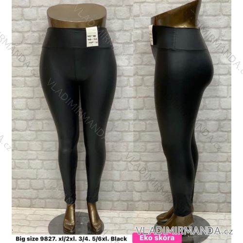 Plus Size Women's Long Leather Leggings (XL/2XL-5XL/6XL) TURKISH FASHION TMWL239827A