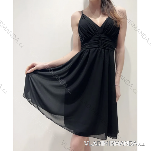 Women's Long Chiffon Short Sleeve Dress (S/M ONE SIZE) ITALIAN FASHION IMWGS231048