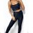 Women's long sports top and leggings set (S/M ONE SIZE) ITALIAN FASHION IMPLP2372755