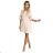 217-7 NEVA Trapezoidal dress with flared sleeves - beige