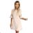 217-7 NEVA Trapezoidal dress with flared sleeves - beige