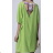 Women's Long Chiffon Short Sleeve Dress (S/M ONE SIZE) ITALIAN FASHION IMWGS231048