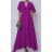 Women's Long Chiffon Short Sleeve Dress (S/M ONE SIZE) ITALIAN FASHION IMWGS231048