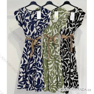 Women's Long Chiffon Short Sleeve Dress (S/M ONE SIZE) ITALIAN FASHION IMWGS231048