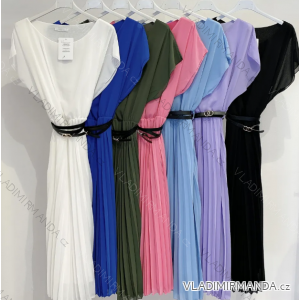 Women's Long Chiffon Short Sleeve Dress (S/M ONE SIZE) ITALIAN FASHION IMWGS231048