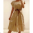 Women's Long Chiffon Short Sleeve Dress (S/M ONE SIZE) ITALIAN FASHION IMWGS231048