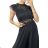 Dress with 3/4-sleeve ladies pocket (uni sl) ITALIAN Fashion IM3181746 S/M black