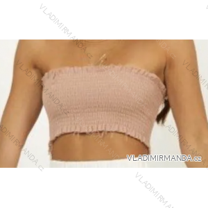 Top croptop carmen bez rukávu dámský (S/M ONE SIZE) ITALSKÁ MÓDA IMPMD2321601b