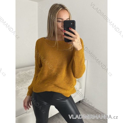 Women's long sleeve sweater (uni s / m) ITALIAN FASHION TM922STAR