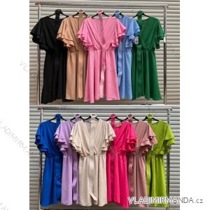 Women's Long Chiffon Short Sleeve Dress (S/M ONE SIZE) ITALIAN FASHION IMWGS231048