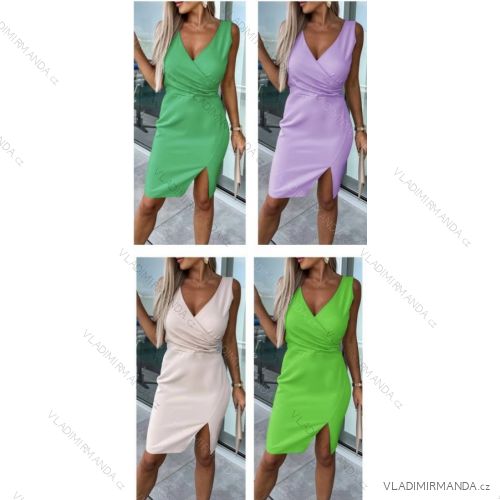 Women's Sleeveless Summer Dress (S / M ONE SIZE) ITALIAN FASHION IMWB22045