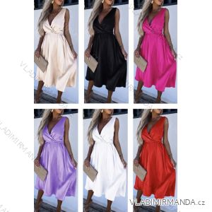 Women's Sleeveless Summer Dress (S / M ONE SIZE) ITALIAN FASHION IMWB22045