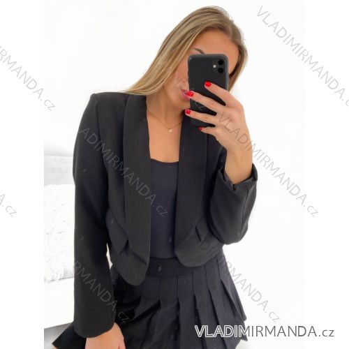 Sako dlouhý rukáv dámské (S/M ONE SIZE) ITALSKÁ MÓDA IMPLP2386440090