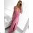 Women's strapless long party dress (S/M ONE SIZE) ITALIAN FASHION IMPBB23B22631/DU S/M pink