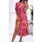 Women's Short Sleeve Long Shirt Dress (S/M ONE SIZE) ITALIAN FASHION IMWGB231571