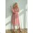 Women's Plus Size (42-46) Long Elegant Party Sleeveless Dress POLISH FASHION PMLBC23265-10 pink 34