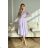 Women's Plus Size (42-46) Long Elegant Party Sleeveless Dress POLISH FASHION PMLBC23265-10 light purple 34