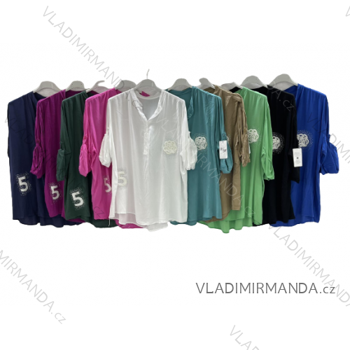 Tunic / blouse long sleeve women's oversized (3XL / 4XL ONE SIZE) ITALIAN FASHION IMWQ2191650