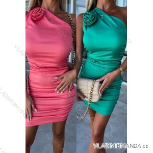 Šaty elegantní bez rukávu dámské (S/M ONE SIZE) ITALSKÁ MÓDA IMWGB231687