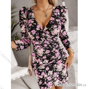 Women's Summer Elegant Long Sleeve Dress (S/M ONE SIZE) ITALIAN FASHION IMWGB231642