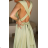 Satin Women's Long Summer Strapless Dress (S / M / L ONE SIZE) ITALIAN FASHION IMM22694