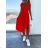 Women's long summer elegant dress with straps (S/M ONE SIZE) ITALIAN FASHION IMD23404