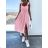 Women's long summer elegant dress with straps (S/M ONE SIZE) ITALIAN FASHION IMD23404