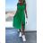 Women's long summer elegant dress with straps (S/M ONE SIZE) ITALIAN FASHION IMD23404