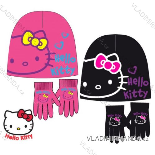 Set of hats and gloves for children's hello kitty (52-54) SUN CITY NH4332