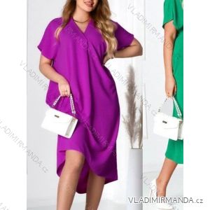 Šaty oversize maxi letní krátký rukáv dámské (S/M ONE SIZE) ITALSKÁ MÓDA IMWD231890