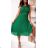 Women's Long Chiffon Short Sleeve Dress (S/M ONE SIZE) ITALIAN FASHION IMWGS231048