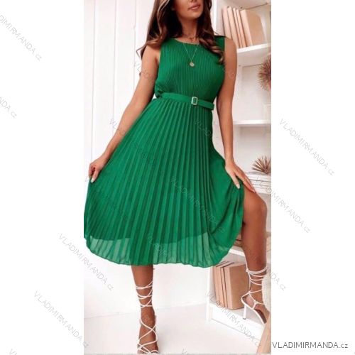 Women's Long Chiffon Short Sleeve Dress (S/M ONE SIZE) ITALIAN FASHION IMWGS231048