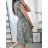 Women's Long Chiffon Short Sleeve Dress (S/M ONE SIZE) ITALIAN FASHION IMWGS231048