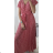 Women's Long Chiffon Short Sleeve Dress (S/M ONE SIZE) ITALIAN FASHION IMWGS231048