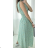 Women's Long Chiffon Short Sleeve Dress (S/M ONE SIZE) ITALIAN FASHION IMWGS231048