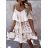 Women's Long Chiffon Short Sleeve Dress (S/M ONE SIZE) ITALIAN FASHION IMWGM23456