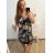 Women's Long Short Sleeve Dress (S / M ONE SIZE) FRENCH FASHION FMB21008