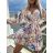 Women's Long Sleeve Belted Summer Dress (S/M ONE SIZE) ITALIAN FASHION IMWGB231993