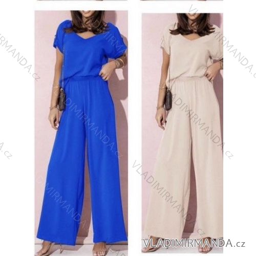 Summer elegant pants set and women's top (S / M ONE SIZE) ITALIAN FASHION IMWG221626