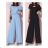 Summer elegant pants set and women's top (S / M ONE SIZE) ITALIAN FASHION IMWG221626