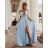 Women's Long Elegant Variable Tie Sleeveless Jumpsuit (S/M ONE SIZE) ITALIAN FASHION IMWE232086