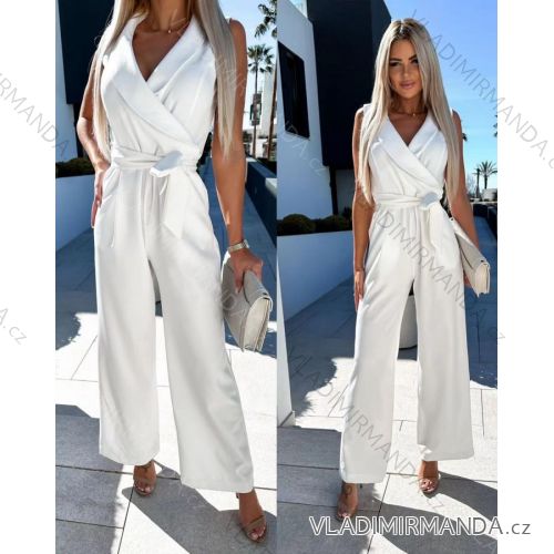 Women's Long Elegant Sleeveless Jumpsuit (S/M ONE SIZE) ITALIAN FASHION IMWE232094