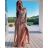 Women's Long Elegant Sleeveless Dress (S/M ONE SIZE) ITALIAN FASHION IMWE232111