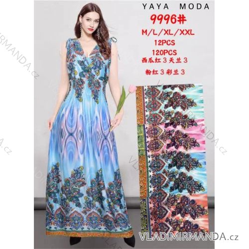 Women's Summer Icecool Sleeveless Long Dress (M/L-XL/2XL) ITALIAN FASHION IMB239996