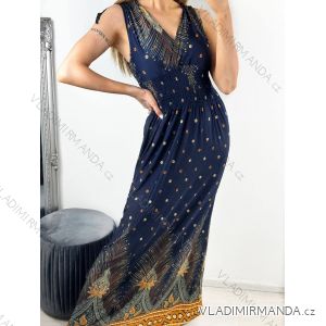 Women's Summer Icecool Sleeveless Long Dress (M/L, XL/2XL) AINUOSI ITALIAN FASHION IMB237722