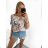 Women's summer icecool short sleeve tunic (S/M ONE SIZE) ITALIAN FASHION IMM23M2929