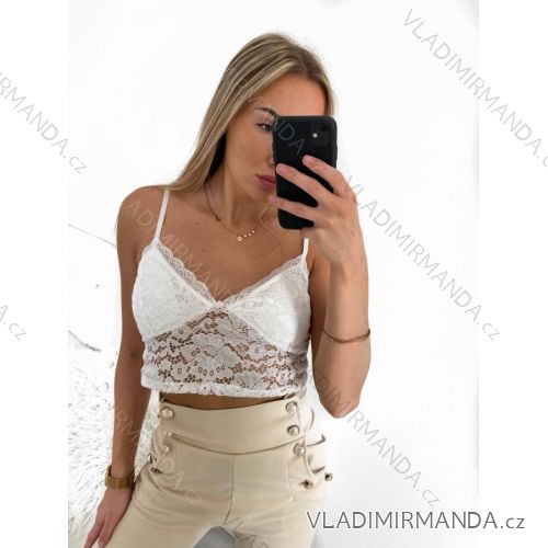 Women's strappy crop top (S/M ONE SIZE) ITALIAN FASHION IMPGM232348