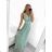 Women's Long Party Elegant Sleeveless Dress (S/M ONE SIZE) ITALIAN FASHION IMPSH223598/DU Red