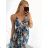 Women's Strapless Summer Dress (S/M ONE SIZE) VISCOSE AINUOSI FRENCH FASHION FMPZM23A122-2